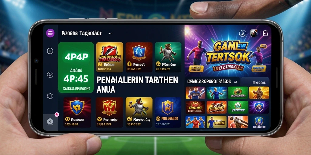 Tampilan utama 4P4P dengan taruhan olahraga yang tersedia.