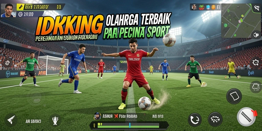 Tampilan gameplay seru dalam aplikasi olahraga IDRKING.