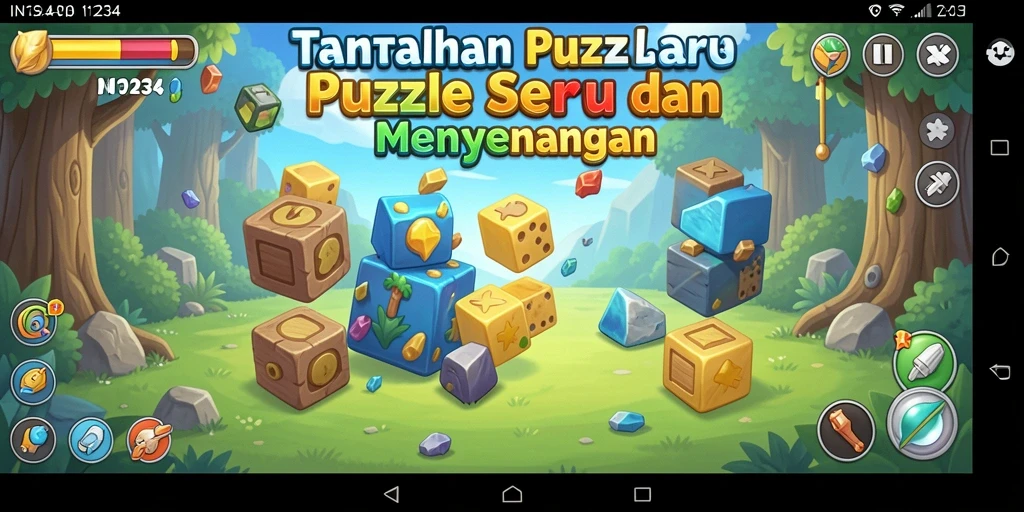 Tampilan gameplay yang menantang dan menarik dalam IN1234.