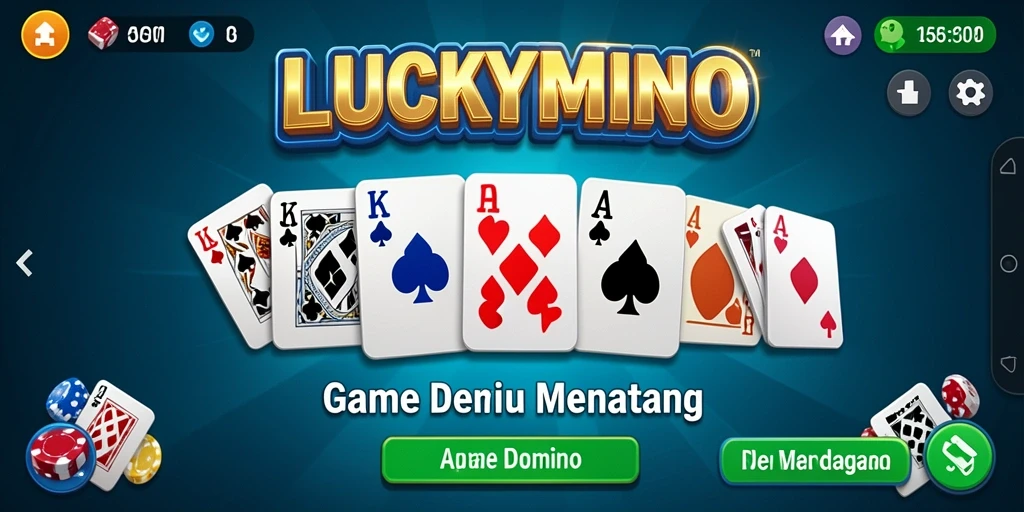 Menampilkan gameplay menarik LUCKYMINO dengan strategi Domino yang efektif.