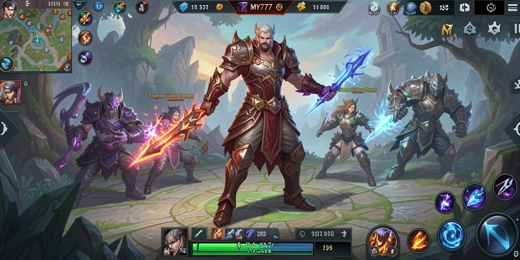 Tampilan gameplay MY777 yang seru di dunia ARPG.