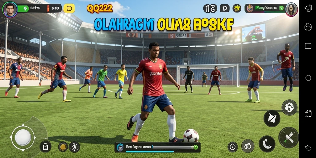 Screenshot gameplay QQ222 menampilkan aksi seru dalam olahraga.